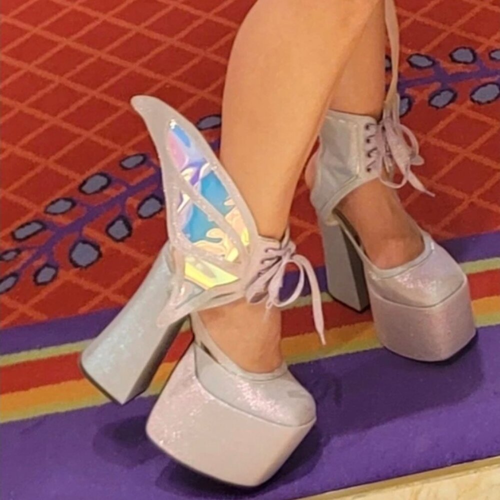 Dolls Kill Bring It On Winx Club Wing Heels Pumps Women’s Size 10 Pre-Owned